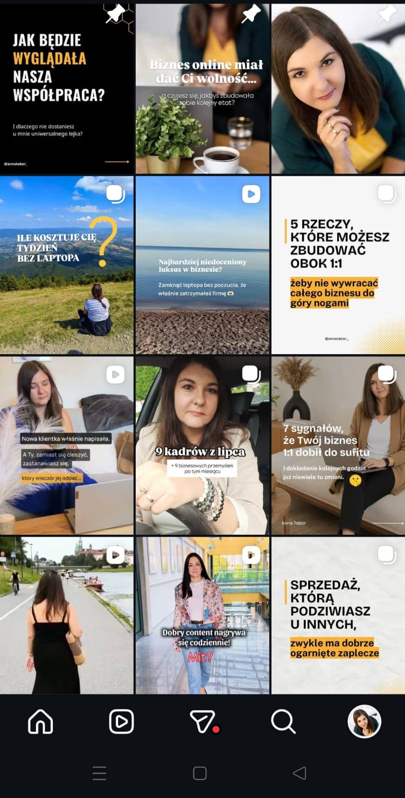 Mockup profilu z regularnymi publikacjami - Studio Social